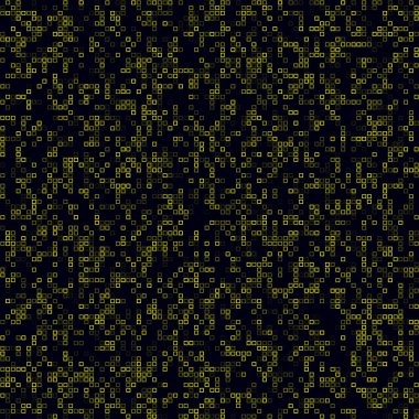 Dijital desen. Çerçevelerin seyrek şekli. Sarı renksiz arka plan.