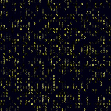 Teknoloji Arkaplanı Sarı seyrek hexademical arkaplan Orta boy pürüzsüz model