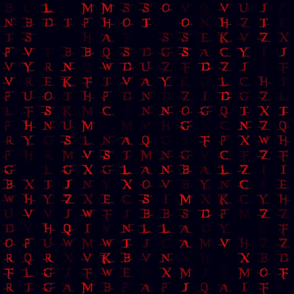 Τυχαία φόντο σύμβολα Κόκκινο γεμισμένο αλφάβητο αδιάλειπτη μοτίβο Αυθεντικό υπόβαθρο Awesome — Διανυσματικό Αρχείο