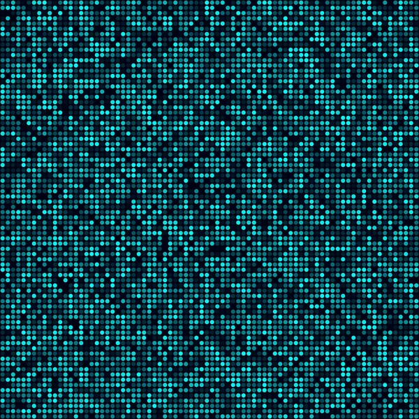 Technologie patroon Gevuld patroon van cirkels Cyaan gekleurde naadloze achtergrond Netjes vector — Stockvector