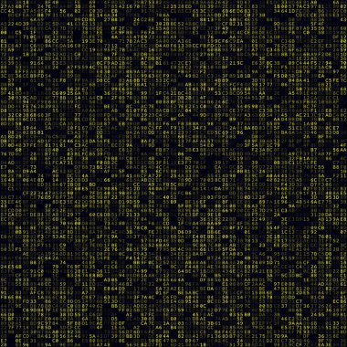 Fütürist teknoloji arka planı Sarı hexademical çiftler arka plan Büyük boyutlu pürüzsüz desen