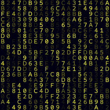 Teknoloji Arkaplanı Sarı hexademical arkaplan Küçük boyutlu dikişsiz desen