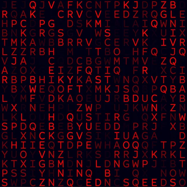 Αφηρημένο ψηφιακό υπόβαθρο Κόκκινο γεμισμένο αλφαβητικό υπόβαθρο Μικρό μέγεθος χωρίς ραφή μοτίβο — Διανυσματικό Αρχείο