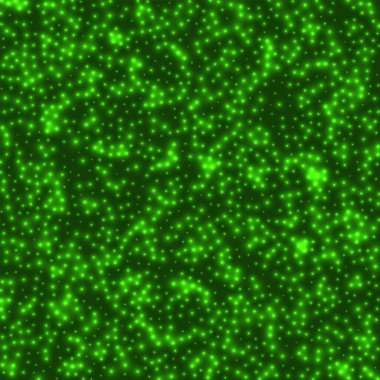 Yıldızlı arka plan Yıldızlar yoğun bir şekilde yeşil arkaplan üzerine dağılmış parlayan alan örtüsü çağrıştırıyor