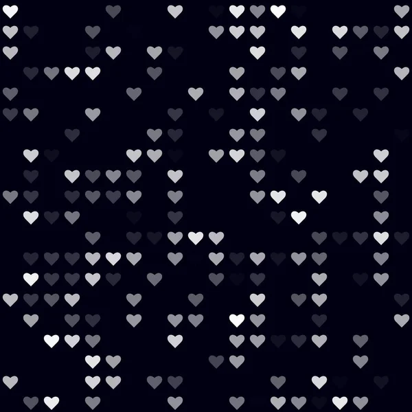 Digitální bezešvé vzor řídké vzor srdcí bílá barva bezešvé pozadí Výkonný — Stockový vektor