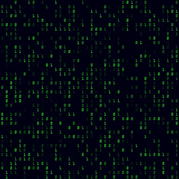 Абстрактный цифровой шаблон Зеленый редкий двоичный бесшовный шаблон Мощный фон Современный вектор — стоковый вектор