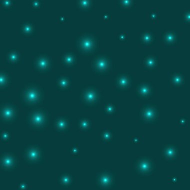 Yıldızlı arka plan Cyan arkaplanına eşit olarak dağılmış yıldızlar parlayan uzay kapağı aranıyor