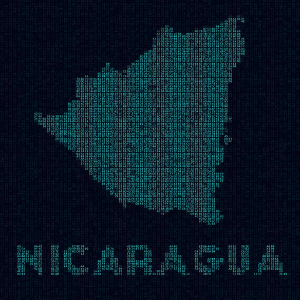 Кіберкарта Нікарагуа Портал "Країна" Кіберкарта Нікарагуа — стоковий вектор