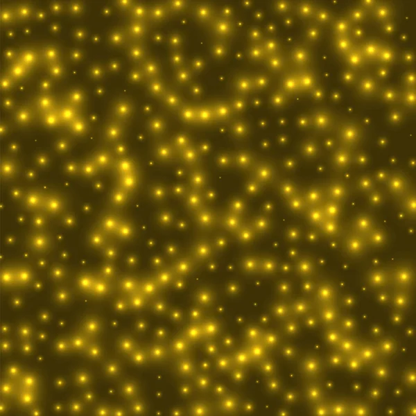 Yıldızlı arkaplan Yıldızlar yoğun bir şekilde sarı arkaplan üzerine dağılmış Parlayan alan kapağı Çekici Cool