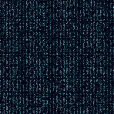 Soyut Matrix arkaplanı Cyan hexademical arkaplan Büyük boyutlu dikişsiz desen