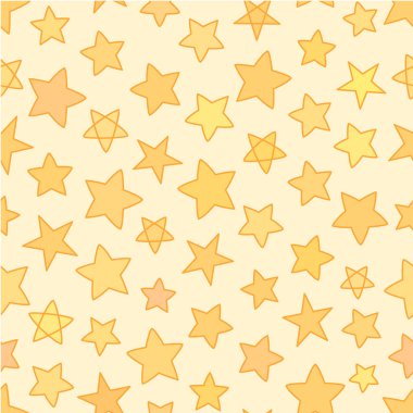 Anahat patten, sarı altın vektör arka plan ile Dikişsiz düz yıldız