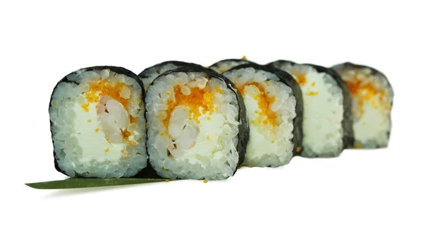 Makro skott av sushi. Japansk restaurang, sushi, orientalisk tradition. — Stockfoto