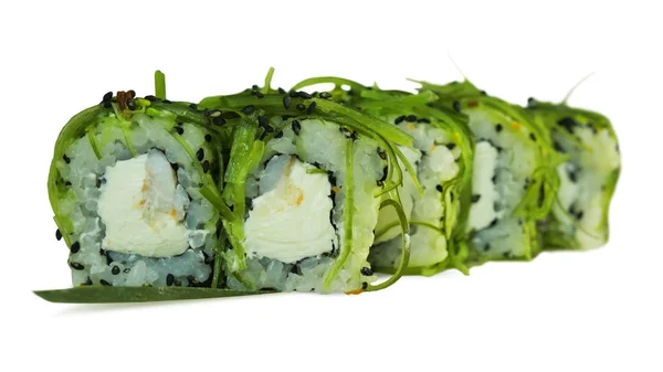 Makroaufnahme von Sushi. Japanisches Restaurant, Sushi, orientalische Tradition. — Stockfoto