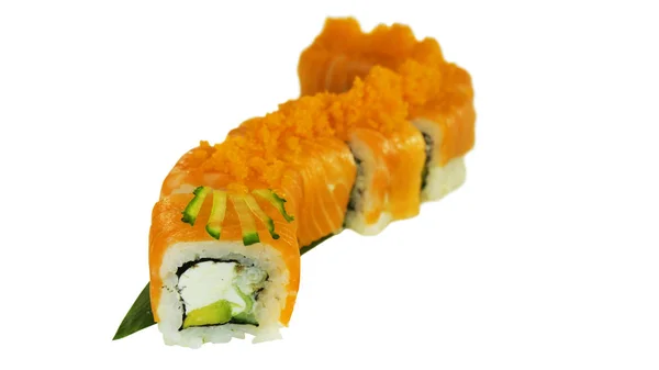 Makroaufnahme von Sushi. Japanisches Restaurant, Sushi, orientalische Tradition. — Stockfoto