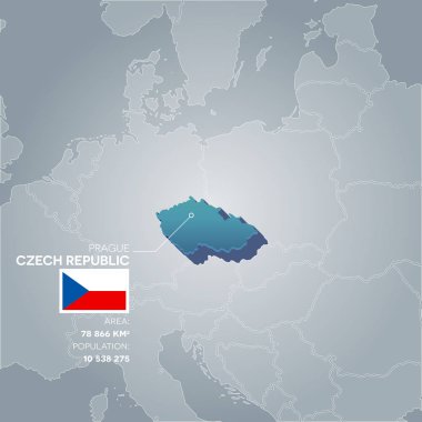 Çek Cumhuriyeti bilgi harita.