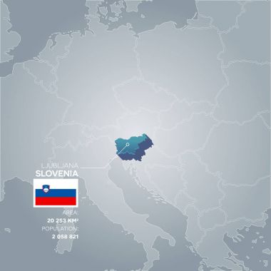 Slovenya bilgileri harita.