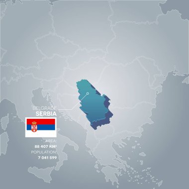 Sırbistan bilgileri harita.