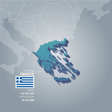 Yunanistan bilgi harita.