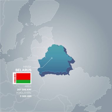 Beyaz Rusya bilgi harita.