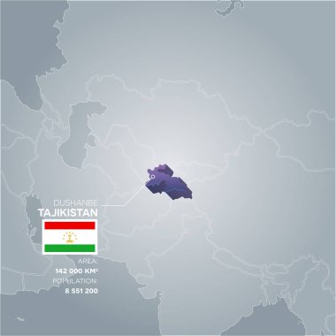Tacikistan bilgileri harita.