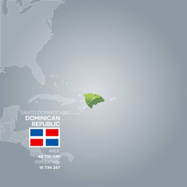 Dominik Cumhuriyeti bilgi harita.