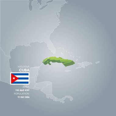 Küba bilgileri harita.