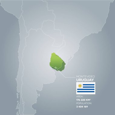 Uruguay bilgileri harita.