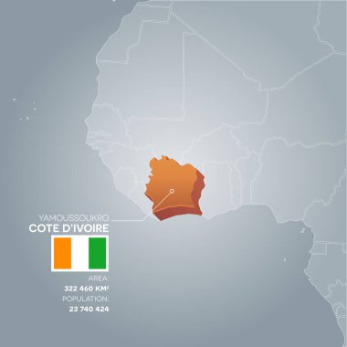 Cote dIvoire information map.