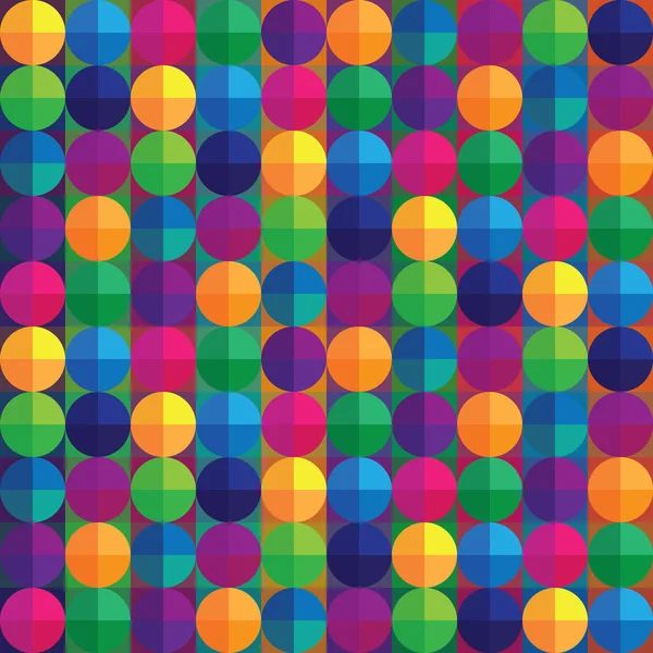 Fond géométrique abstrait avec cercles — Image vectorielle