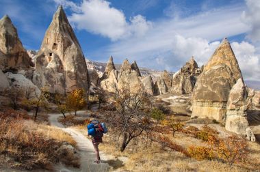 Altın sonbahar Kapadokya. Aşk Vadisi. Türkiye