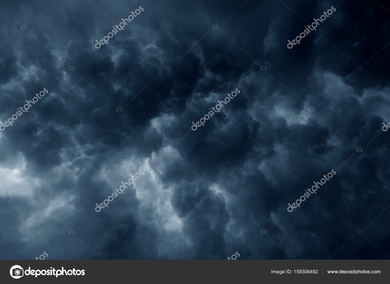 Stormy Rain Clouds Background Dark Sky Stock Photo Image By C Cyrustr