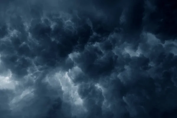Hintergrund Stürmische Regenwolken Dunkler Himmel — Stockfoto