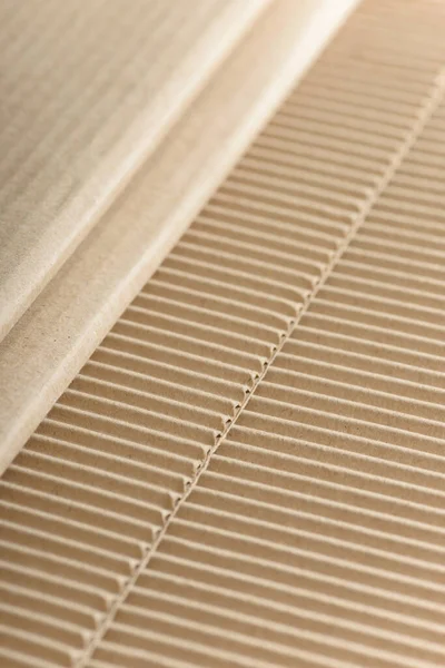 Cartonagem Cartão Material Embalagem Textura Folhas Papel Ondulado Feitas Celulose — Fotografia de Stock