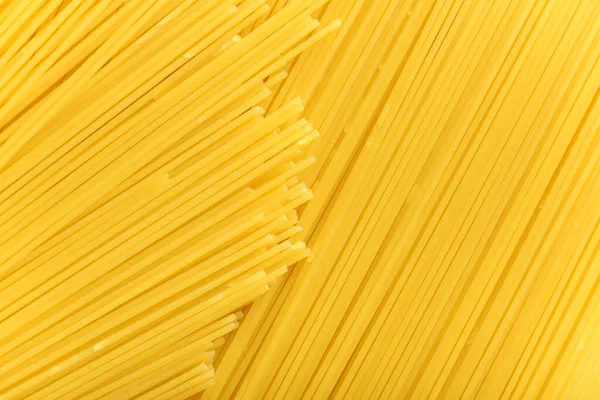 Long Yellow Spaghetti Pasta Food Ingredient Uncooked Dry Macaroni Thin — Stock Photo, Image