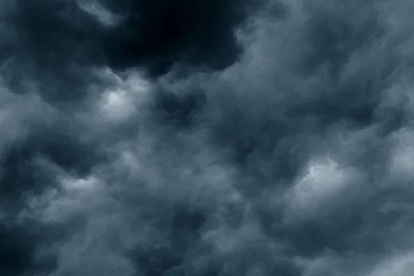 Смертельний Дощ Великі Пухнасті Хмари Темне Небо Природний Мальовничий Абстрактний — стокове фото