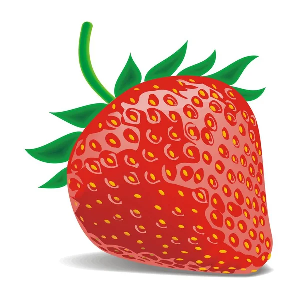 3D概念画草莓 — 图库照片