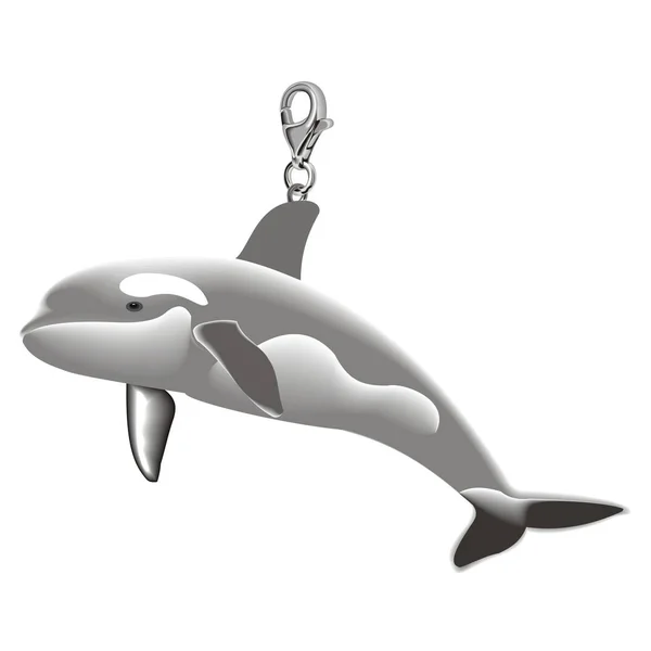 Vektörel clipart katil balina — Stok Vektör