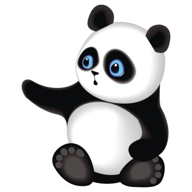Vektör klip sanat panda
