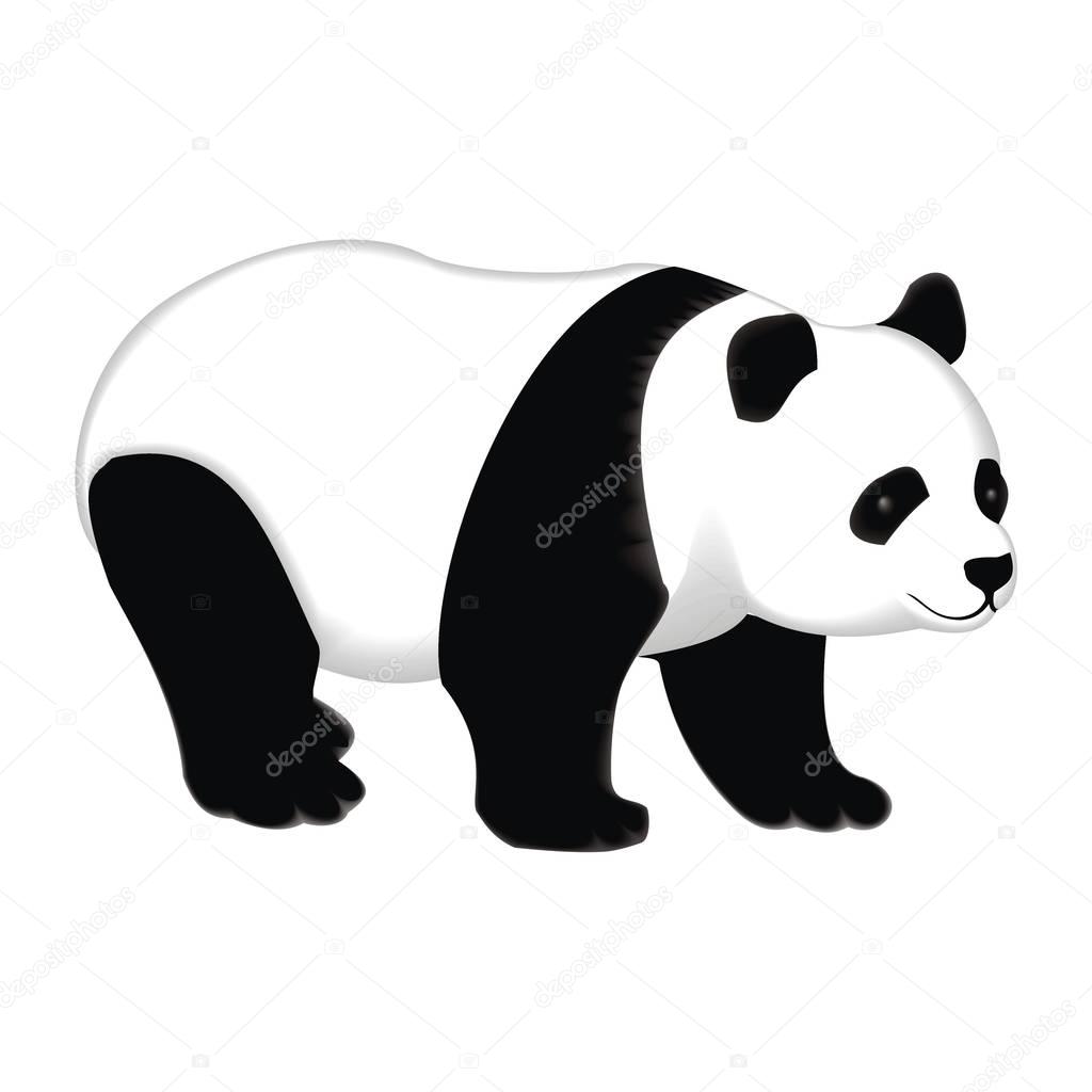 Vector clip art panda