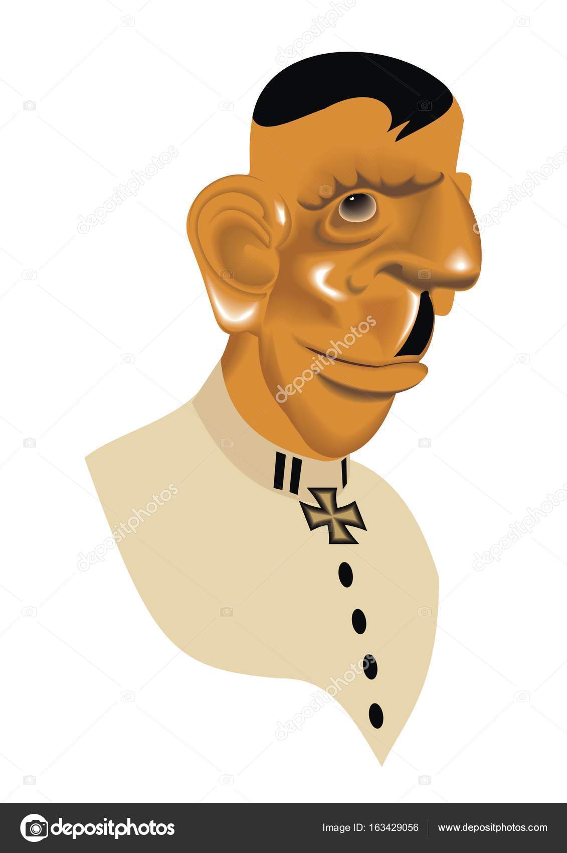 Portrait of furer in vector Stock Illustration by ©kassim1964 163429056