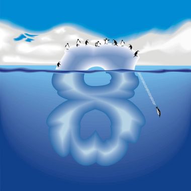 buzdağı penguenler şekil 8 ile