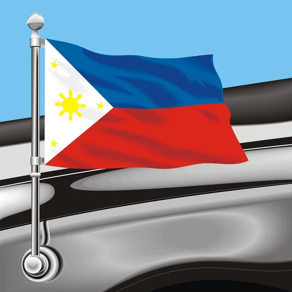 Clip vectoriel drapeau Philippines — Image vectorielle