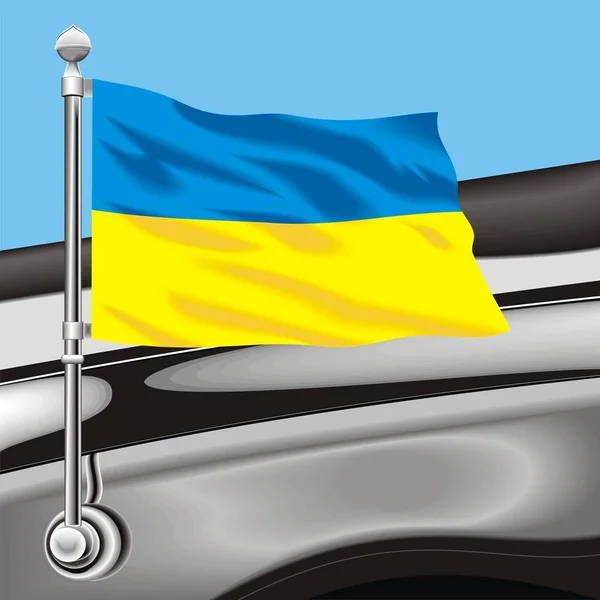 Флаг Украины по векторному искусству — стоковый вектор