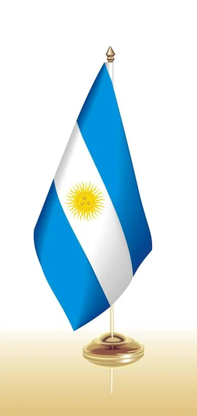 Vector clip art flag argentina — Stock Vector