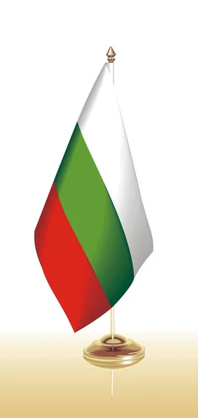 Vector clip art flag Bulgaria — Stock Vector