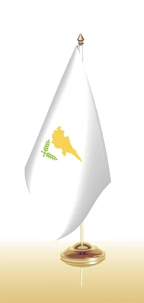 Vector clip art flag Cyprus — Stock Vector