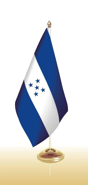 Vector clip art flag Honduras — Stock Vector