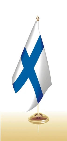 Vector clip arte bandeira Finlândia — Vetor de Stock