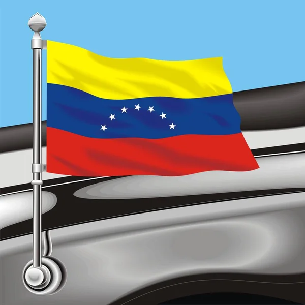 Flaga sztuki klip wektorowy Wenezuela — Wektor stockowy