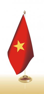 Vektör klip sanat bayrak Vietnam